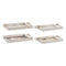 Set van trays DKD Home Decor Natuurlijk Boeddha Multicolour Orientaals 40 x 30 x 6 cm Hout MDF (2...