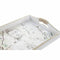 Set van trays DKD Home Decor Natuurlijk Boeddha Multicolour Orientaals 40 x 30 x 6 cm Hout MDF (2...