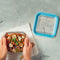 Vierkante Lunchtrommel met Deksel Bormioli Rocco Frigoverre Future Transparant Glas 750 ml (12 St...