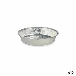 Set Keukenservies Wegwerpbaar Cirkelvormig Aluminium 21,5 x 5,5 x 21,5 cm (12 Stuks)