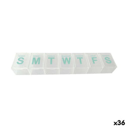 Wekelijkse Pillenhouder 22,8 x 4,8 x 2,5 cm (36 Stuks)