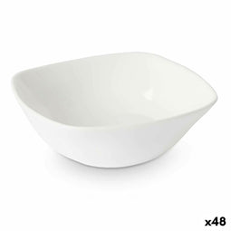 Kom Wit 11 x 4 x 11 cm (48 Stuks) Vierkant