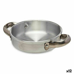 Pan Zilverkleurig Aluminium 15 x 4 x 20 cm (12 Stuks)