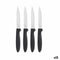 Messen Set Kinvara CN-KT172244D Zwart Zilverkleurig Roestvrij staal Plastic 19,5 x 2 x 1 cm (12 S...