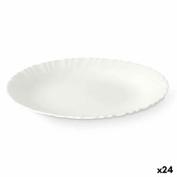 Eetbord Wit 24 x 2 x 24 cm (24 Stuks)