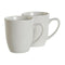 Set van 4 mokken DKD Home Decor Wit Porselein 330 ml