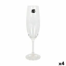 Set van bekers Crystalex Lara Champagne 220 ml Kristal (6 Stuks) (4 Stuks)