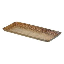 Snackdienblad 41 x 16 x 3 cm Aluminium Brons
