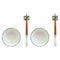 Sushi-set DKD Home Decor 25 x 25 x 6,5 cm Porselein Hout Wit Groen Orientaals (6 Onderdelen) (25...