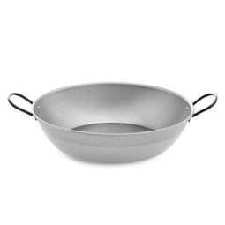 Diepe Pan met Handvat Vaello 450 Gepolijst Staal Verchroomd (Ø 50 cm)