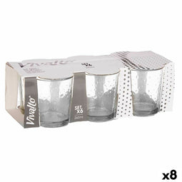 Glazenset Punten Transparant Glas 265 ml (8 Stuks)