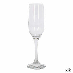 Set van bekers Santa Clara Champagne 215 ml 2 Onderdelen (12 Stuks)