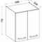 Keukenmeubilair Sonoma Ek 60 x 31,6 x 72 cm