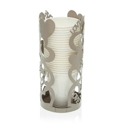 Bekerhouder Cozy Grijs Hartjes