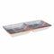 Snackdienblad La Mediterránea Boreal 2 Compartimenten 25 x 11 x 3 cm (24 Stuks)