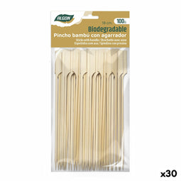 Bamboestokken Algon 18 cm Set 100 Onderdelen (30 Stuks)