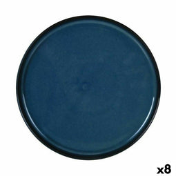 Snackdienblad La Mediterránea Chester Blauw Rond 26,8 x 2,6 cm (8 Stuks)