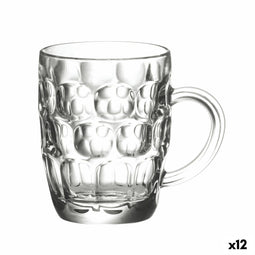Set med tillbringare La Mediterránea Abadia Bier 600 ml 2 Onderdelen (12 Stuks)