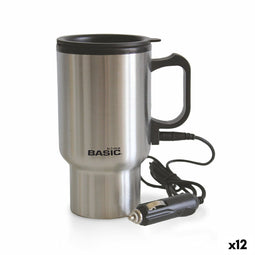 Mok Basic Home Elektrisch Zilverkleurig 400 ml (12 Stuks)