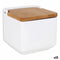 Zoutvaatje met deksel La Mediterránea Bamboe 13 x 13 x 12,5 cm (12 Stuks)