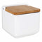 Zoutvaatje met deksel La Mediterránea Bamboe 13 x 13 x 12,5 cm (12 Stuks)