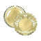 Snackdienblad Algon Rond Gouden 23 x 23 x 1,5 cm (48 Stuks)