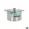 Pot met Glazen Deksel Quttin Hermes Staal 8 L (4 Stuks)