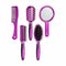 Kammen- en borstelset Paars Plastic (8 Stuks)