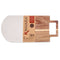 Snijplank Wit Marmer Acacia 18 x 1,5 x 38 cm (8 Stuks)