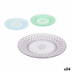 Eetbord La Mediterránea Plastic 25 x 25 x 2,5 cm (24 Stuks)