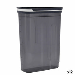 Tin Quid City Met deksel Dispenser 2,7 L Grijs Plastic (12 Stuks)