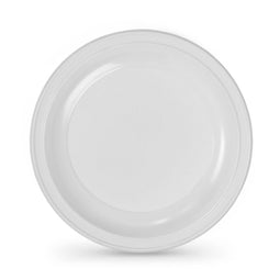 Reusable plate set Algon Cirkelvormig Wit 22 x 22 x 1,5 cm Plastic 25 Stuks