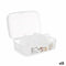 Doos met vakjes Transparant Plastic 21,5 x 8 x 14,6 cm (12 Stuks)