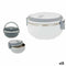 Ronde Lunchtrommel met Deksel Plastic 700 ml (12 Stuks)