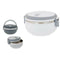 Ronde Lunchtrommel met Deksel Plastic 700 ml (12 Stuks)