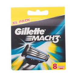 Hervulling Scheermesjes Mach 3 Gillette 7702018263783 (8 uds)
