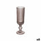 Champagneglas Strepen Grijs Glas 160 ml (6 Stuks)