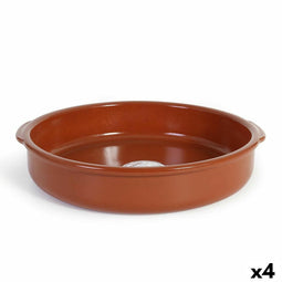 Sauspan Azofra Aardewerk 38,5 x 36 x 7,5 cm (4 Stuks)