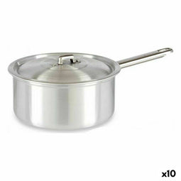 Sauspan met deksel Zilverkleurig Aluminium 2 L 20 x 12 x 35,5 cm (10 Stuks)