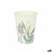 Glazenset Algon Wegwerp Karton Gebloemd 8 Onderdelen 330 ml (18 Stuks)