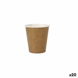 Glazenset Algon Wegwerp Kraftpapier 50 Onderdelen 120 ml (20 Stuks)