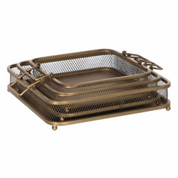 Snackdienblad Gouden Ijzer 40 x 40 x 10 cm
