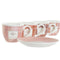Set van koffiekopjes DKD Home Decor Roze Bruin Wit 90 ml 4 Onderdelen