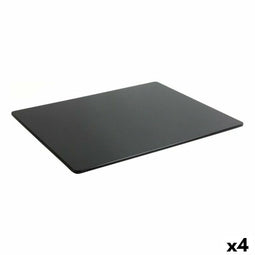 Snackdienblad Viejo Valle Bayahibe Zwart Melamine 32,5 x 26,5 x 0,5 cm (4 Stuks)