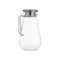 Pot met Deksel en Doseringdispenser Transparant Roestvrij staal 1,5 L (6 Stuks)