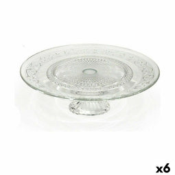 Schotel voor taart en koekjes La Mediterránea Glas 33 x 33 x 9,5 cm (6 Stuks)