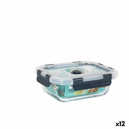 Hermetische Lunchtrommel Quttin Rechthoekig 375 ml (12 Stuks)