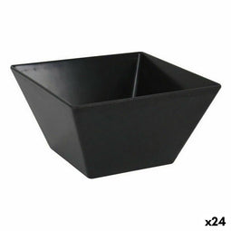 Aperitiefschaaltje La Mediterránea Melamine Antraciet 13 x 13 x 7 cm (24 Stuks)