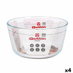 Ovenschaal Quttin 104639 Glas 2,9 L (4 Stuks) (21,5 cm)