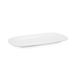 Serveerschaal Bidasoa Glacial Wit Keramisch 31 x 18 cm (6 Stuks) (Pack 6x)